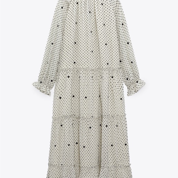 ZARA Dotted Mesh Oversized Dress (S) - Picture 10 of 12